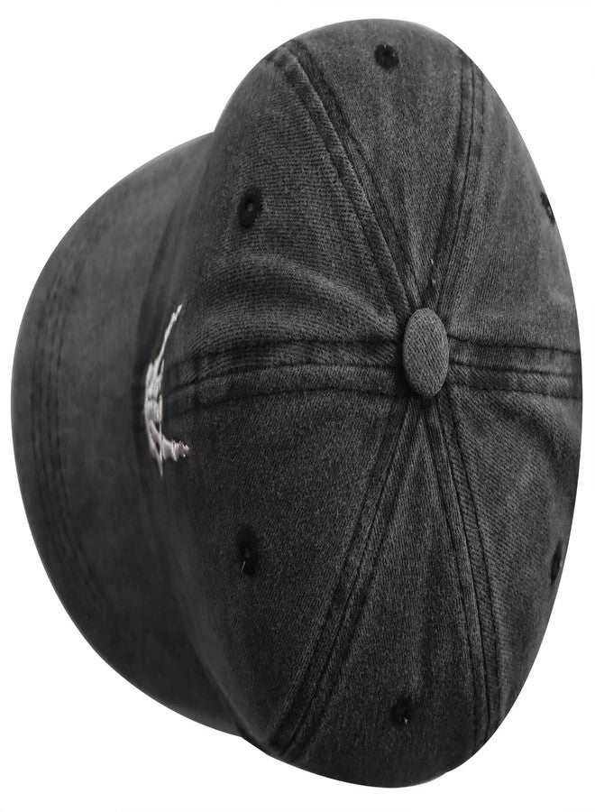 Vxchkerm Skeleton Hands Hats for Men Women, Halloween Skull Finger Baseball Cap, Adjustable Washed Distressed Vintage Cotton Embroidered Hat, Funny Gifts for Dad Mom Grandpa Grandma Boys Girls Friends - Image 4